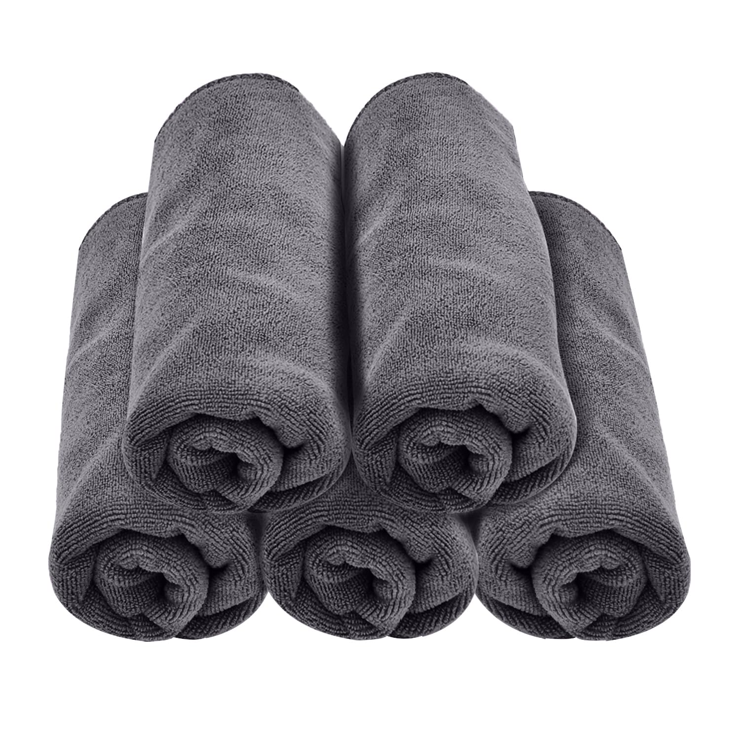 

Car Wash Towels, 5 Pieces, Microfiber, Absorbent, Quick Drying, Cloth, Medium Form, 15.7 40*60cm серый