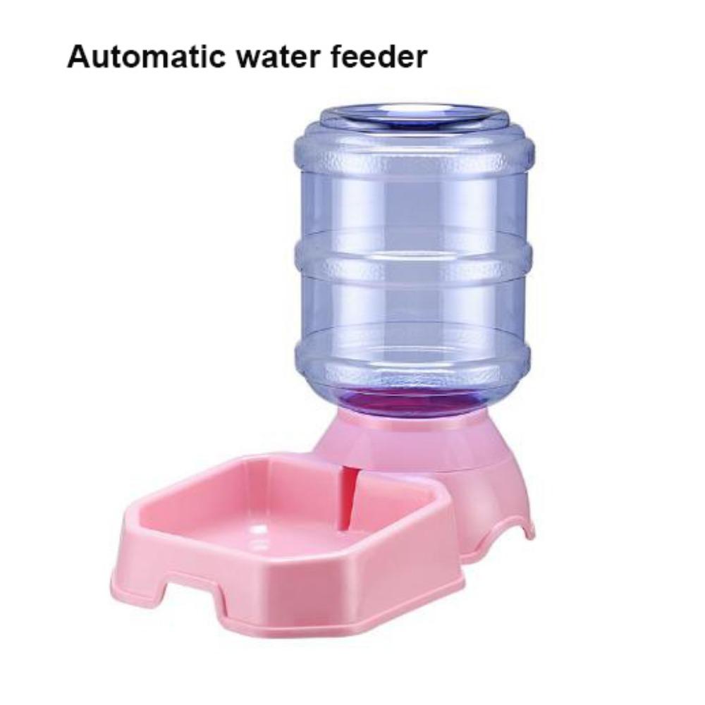 High Capacity Dog Automatic Feeders Plastic 21*32.5*31cm Feeding and Drinking Tool 5 Colors Pet Feeding Bowl Pet Supplies