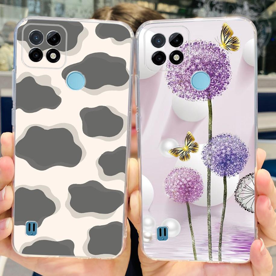 For Realme C21Y Case Realme C21 Phone Case 2023 New Printed Soft Back Cover For Realme C25 C25S C25Y RealmeC21Y Shockproof Coque