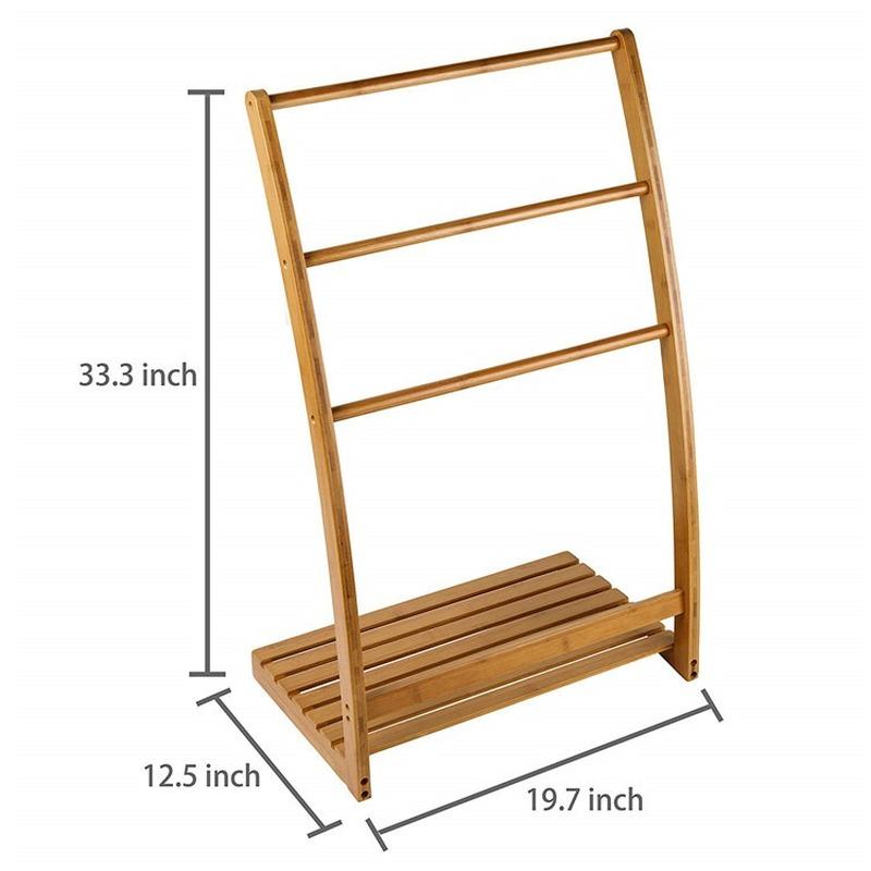 Bamboo Floor Clotheshorse Indoor Clothes Dryer Rack Towels Hanging Rack Bamboo And Wood Stable Ground Clothes Hanger