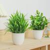 New Fake Potted Flowers Bonsai Table Decor Artificial Flower False Plants Potted Ornaments Home Garden Decor