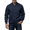 Men's -Lined Zip-Up Jacket Casual Cardigan Color Long Sleeve