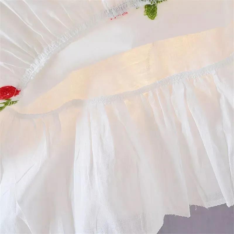 Girls Cute Dress Summer Cotton Vest Skirt 0-3 Baby Girl Nightdress Dress Doll Skirt White Sleeveless A-line Skirt