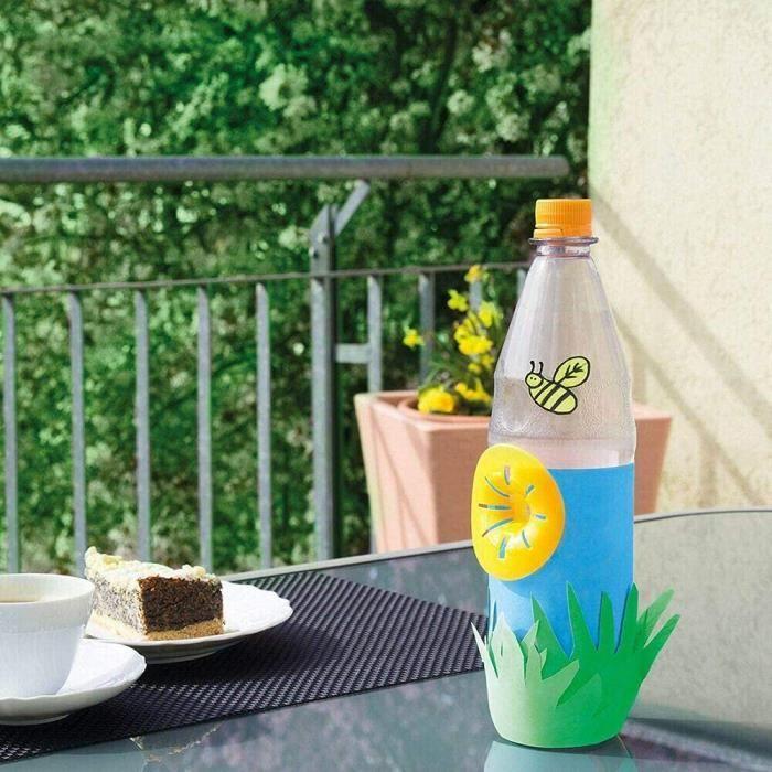 10PCS Pièges à Guêpes Jaune Piège à Guêpe Piège à Entonnoir Jaune Guêpes Frelon Piège à Mouches des Fruits Forme D'abeilles Pièges V