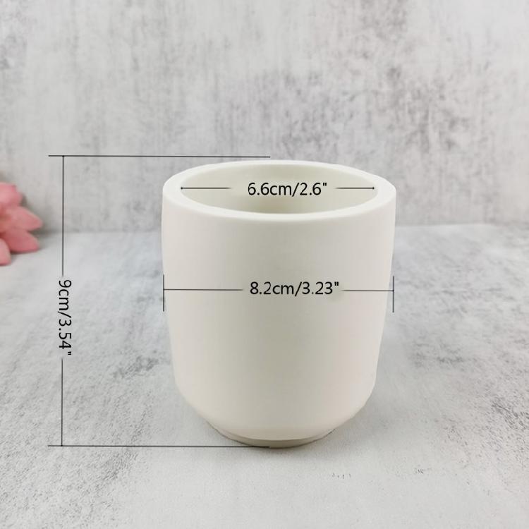 Round Silicone Flower Pot Mold DIY Succulent Planter Pot Mold Gypsum Clay Mold