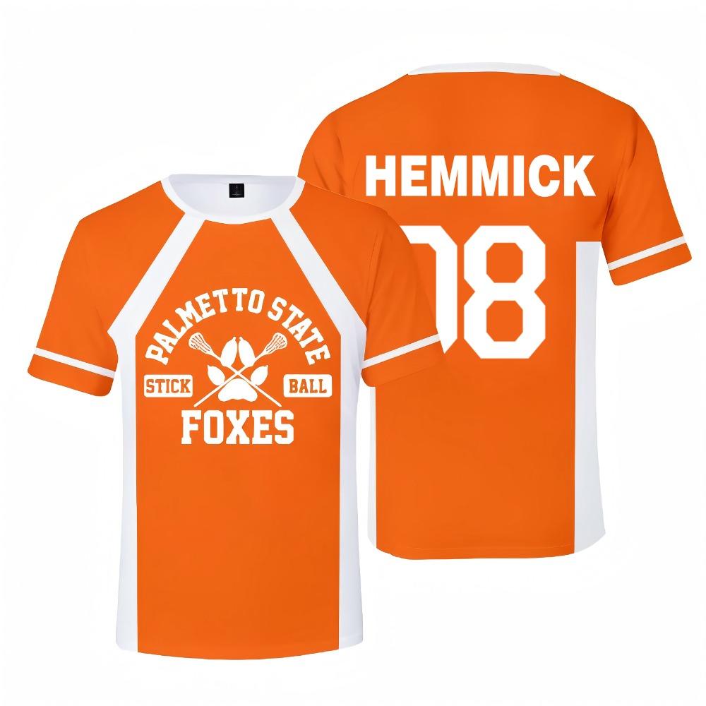 The Foxhole Court Palmetto State Foxes 3D T Shirt Unisex Summer Short Sleeve Funny Tshirt Graphic Tee Streetwear Lacrosse Jersey