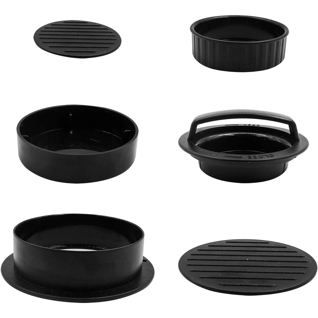 Black Hamburger Patty Press & Meat Forming Tool