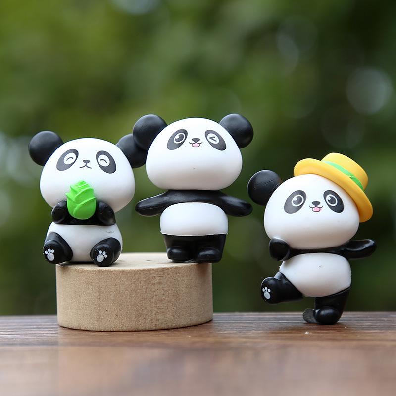 National Tide Panda Doll: Dancing Panda Baby Desktop & Car Decoration