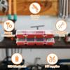 Screw Organizer Storage Bins, Stackable Bins With Lids, Divider Compartment Containers For Garage/Craft Tool Organizing, Tool Cart Cabinet Workbench