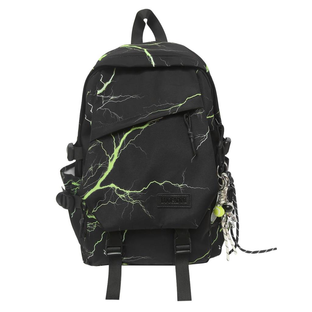 Trendy Large Capacity Lightning Print Backpack for Students