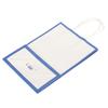 10pcs Shopping Packaging Paper Bag Portable Kraft Paper Gift Bag White Blue Edge