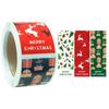 Year Gift Box Wrapping Merry Christmas Stickers Greeting Tags Sealing Labels Santa Claus Snowman