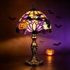 Handcrafted Resin Pumpkin Lamp USB Powered Witch Hat Table Lamp Halloween Table Lamp  Office Decor