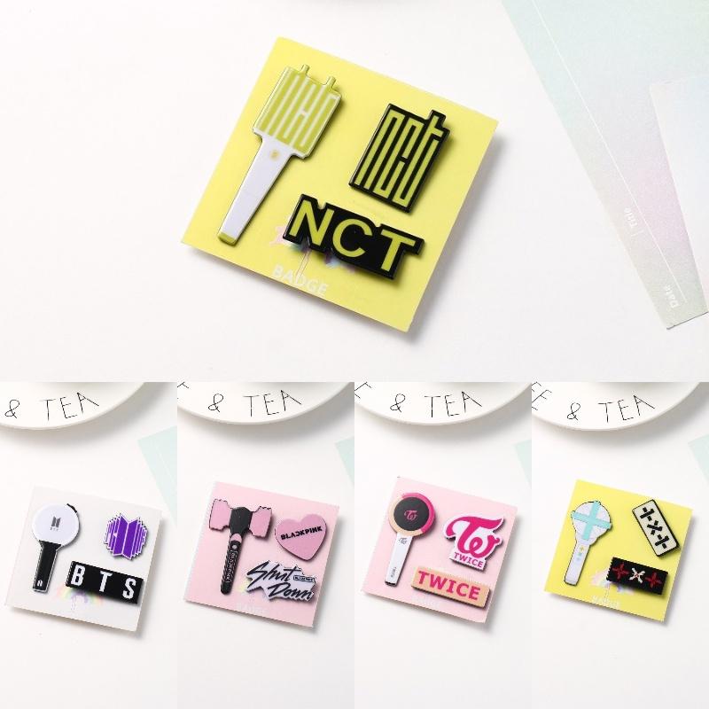 Stray Kids Bulletproof Powder Ink Acrylic Pin Set A Unique And Decorative Addition To Your Outfit