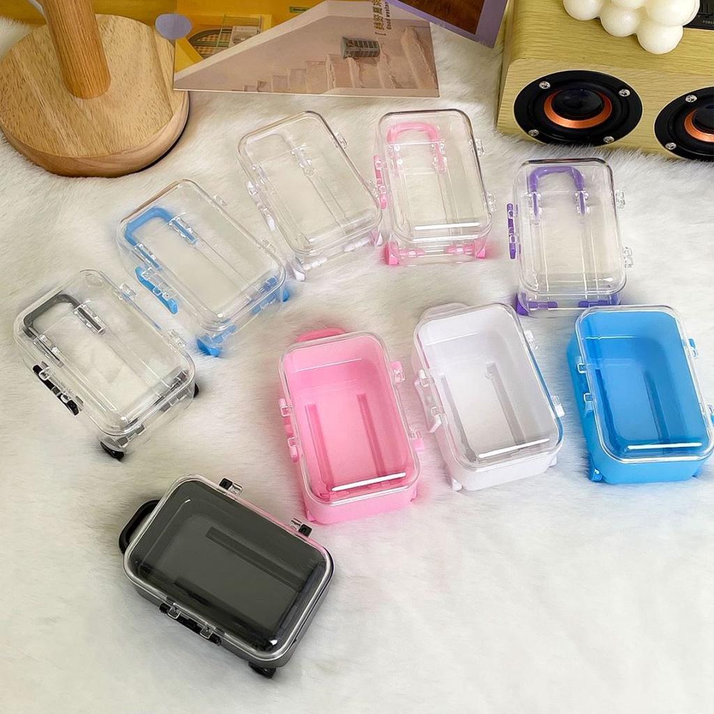 Charming European Style Mini Suitcase Candy Box With Durable Plastic Construction
