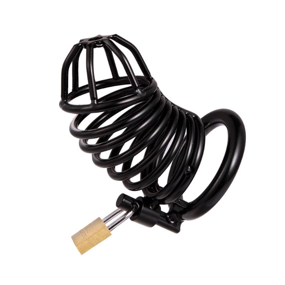 Long Metal Cage Cock Lock 40/45/50mm Ring Chastity Cage Chaste Belt
