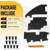 3PCS Trucks Grille Air Deflector Kit For 2009-2014 Ford F150 Raptor Radiator Support Accessory With Fasteners Replacement FO1218114 FO1218119