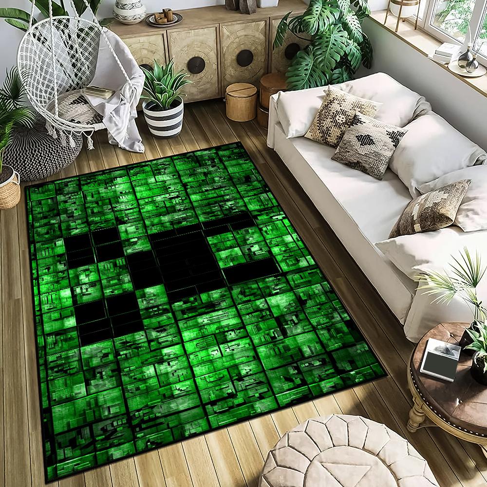 Game Mine Cartoon C-Crafts Door Mat Entrance Non-slip Washable Kitchen Carpet Living Room Hallway Rugs Bathroom Bath Decoration