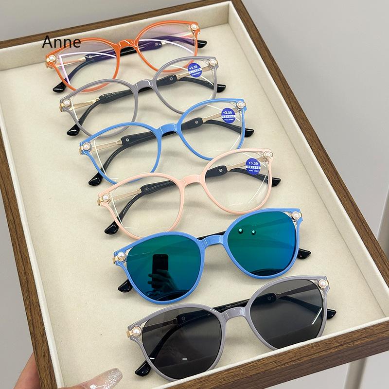 Neue Perlen Lesebrillenfassung Elegante Damen Katzenaugen Alterssichtigkeit Brille Europa&Amerika 0...+4.0 gafas