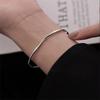 Silver Color Open Cuff for Women Twist Curved Bracelets Punk Fashion Female Metal Wrist Jewelry pulseras mujer 2023 new