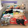 Boss Baby Celebration Print 3Pcs Bedding Setduvet Cover With 2 Bedropillowcase Home Birthday Gift