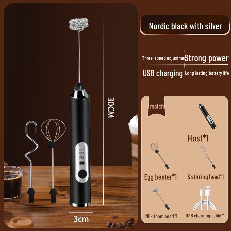 «Ручной USB-вспениватель молока — электрический мини-миксер с венчиком и функцией — фото 5