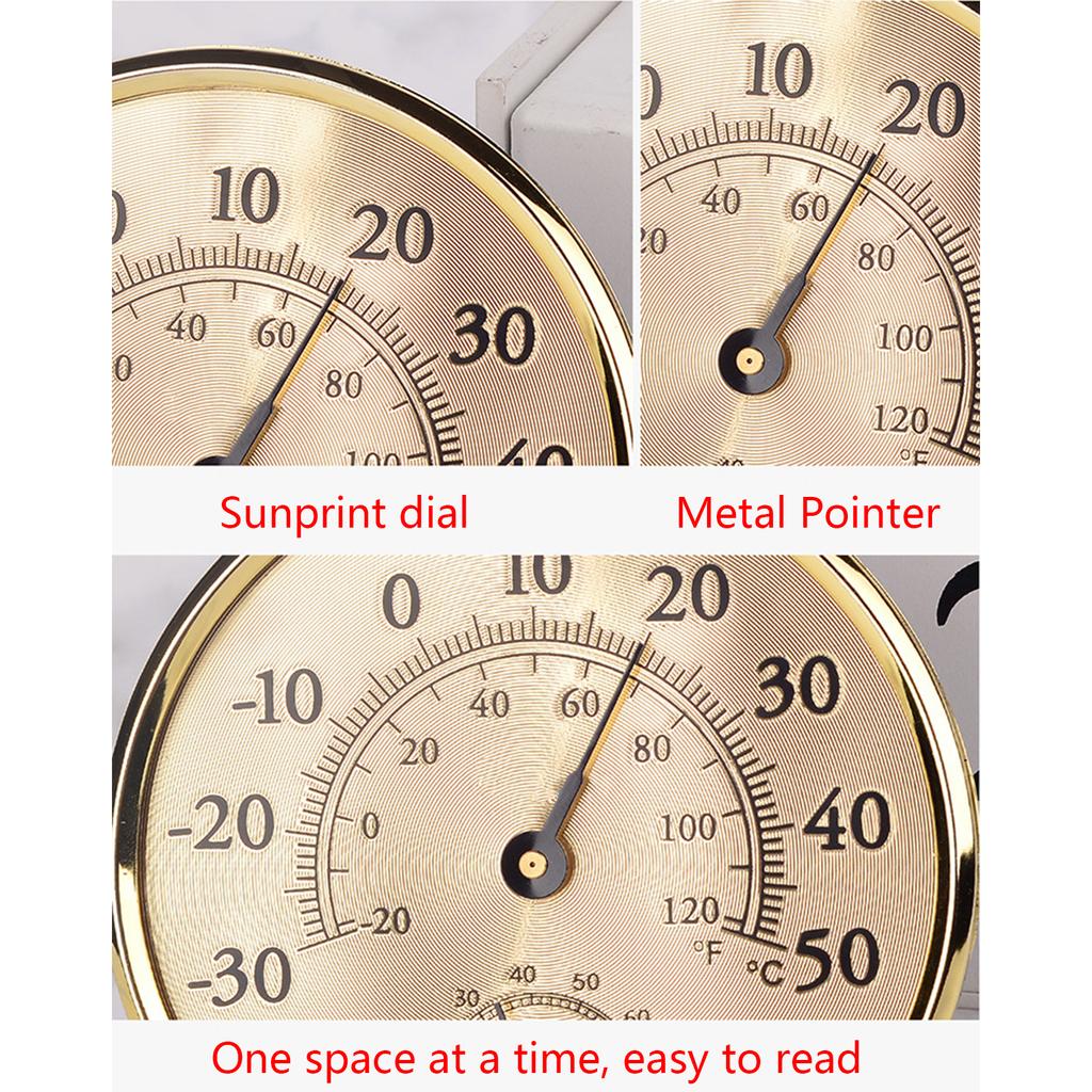 Table Thermometer Hygrometer Indoor Analog-Humidity Meter-Gauge Monitor Tester
