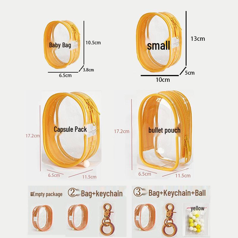 

6-20 см Высокопрозрачный Милый Хлопковый Кукла Пылезащитный Дисплейный Пакет Doll Bag (Round) Empty ①