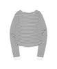 LEE Women Striped Long Sleeve T-Shirt White