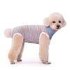 Dog Clothes, Thin Belly Protection Vest, Belly Anti-cool Free Striped Shirt, Back Buttons, Female Dog Sterilization and Weaning