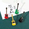 Pack of 4 Musical Instrument Badge Cute Cartoon Guitar Brooches Lapel Pins Musical Festival Accessories for Coat Hat
