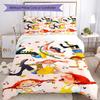 3pcs Pippi Longstocking Pattern Bedding Set Duvet Cover Set Includes Duvet Cover &pillowcases, Perfect All Season Bedroom Decoration & Gift