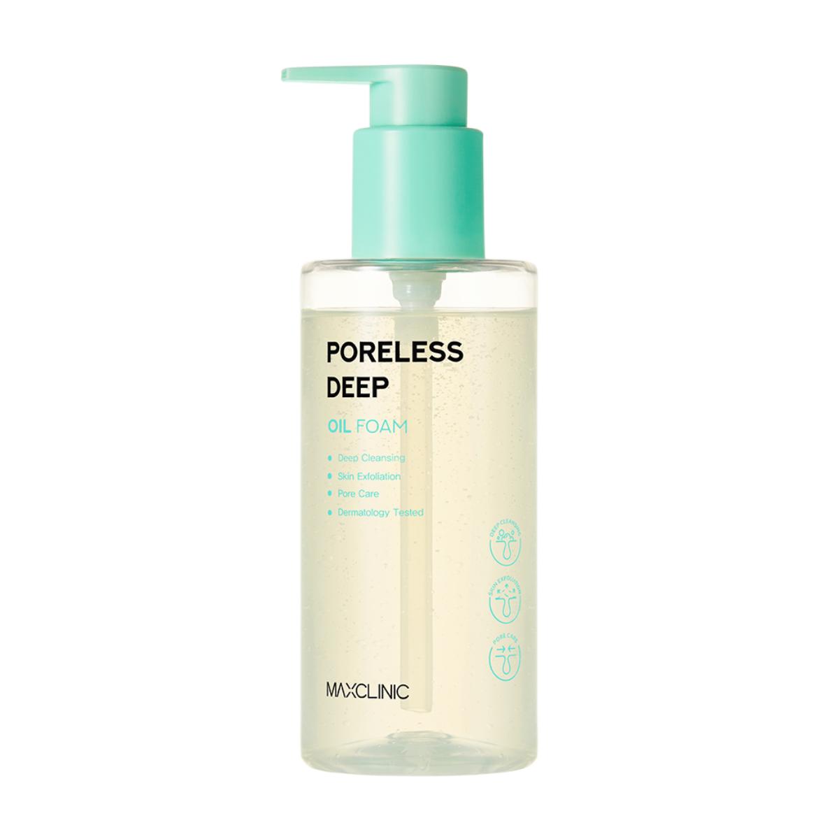 MAXCLINIC Poreless Deep Oil To Foam Purifying Charcoal Pore Cleanser 200ml