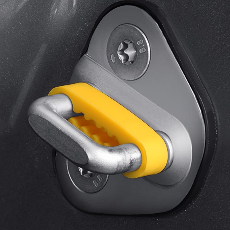 Universal Car Door Lock Silicone Shock Absorber Cover, Anti-Collision Noise Reduction Buffer Protector, 1/2/8 Pcs