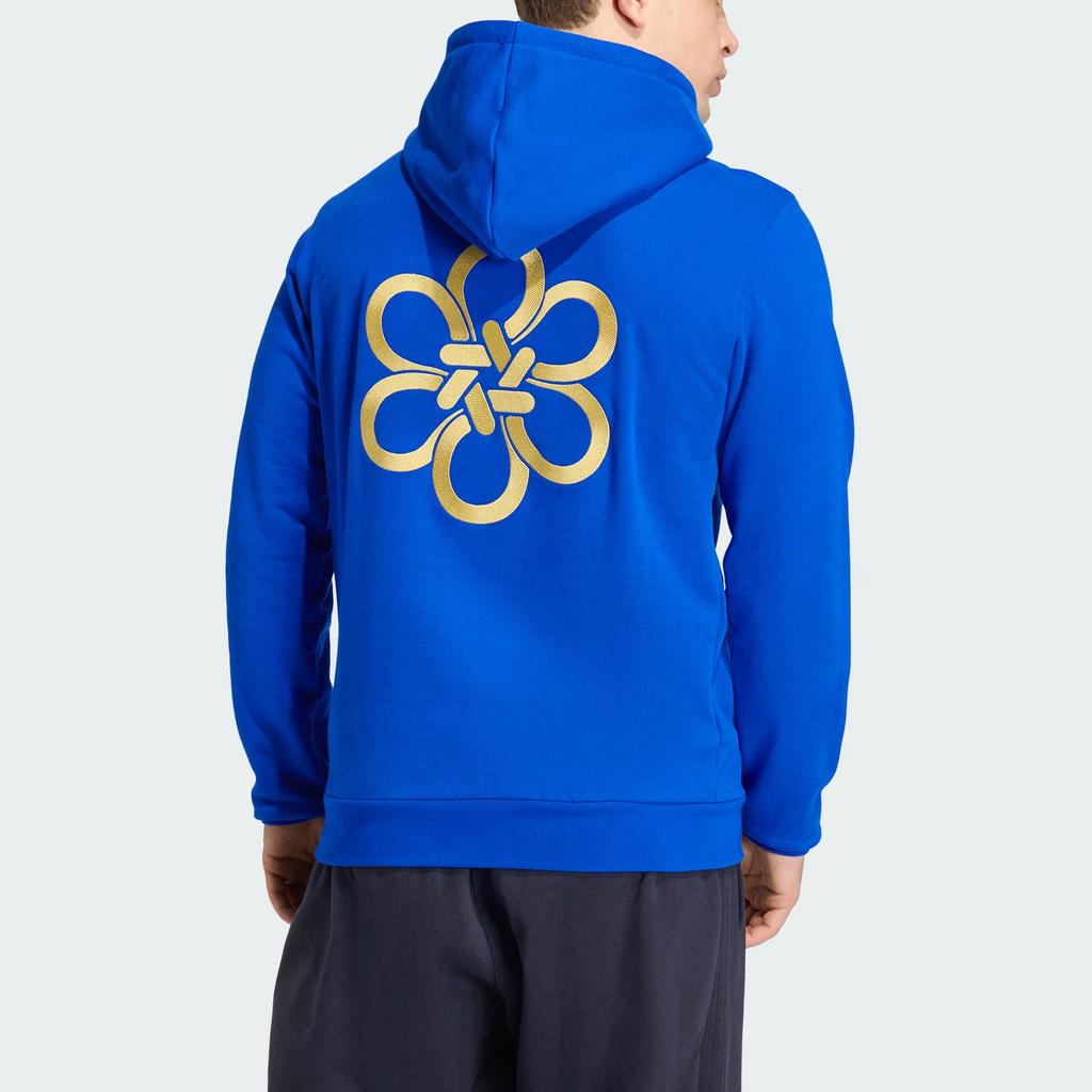 Adidas Originals Real Madrid CNY Chinese Knot Hoodie Men Black JZ2237