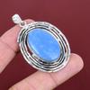 Owyhee Blue Opal Pendant 925 Sterling Silver Pendant Handmade Pendant Antique Jewelry Real Gemstone Pendant Wedding Gifts Birthstone Pendant