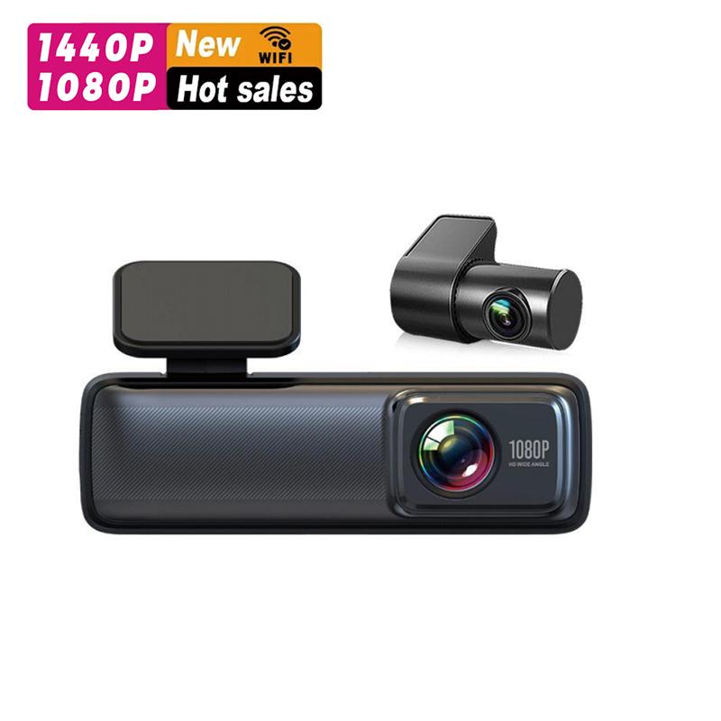 Auto Car Dvr 2K HD1440P Video Camera Mobile Wifi Dash Cam USB Glass Lens Rear View Night Vision Driving Recorder Black Box