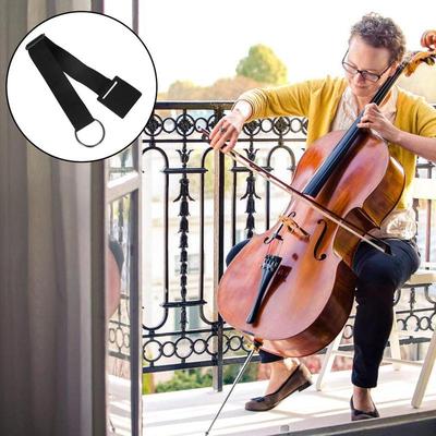 Bouchon Pour Tige de Fin d'Instrument de Musique Sangle d'Arrêt Réglable Bouchon d'Instrument pour Violoncelle Anneau Torique Dispositif Antidérapant Coussinet Épais Antidérapant