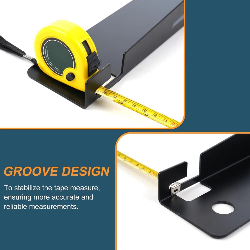 Hochbelastbare Zehenausrichtungs-Werkzeugplatten, Upgrade Edelstahl Radvermessungswerkzeugplatte mit Aufhängelöchern zur einfachen Wandmontage