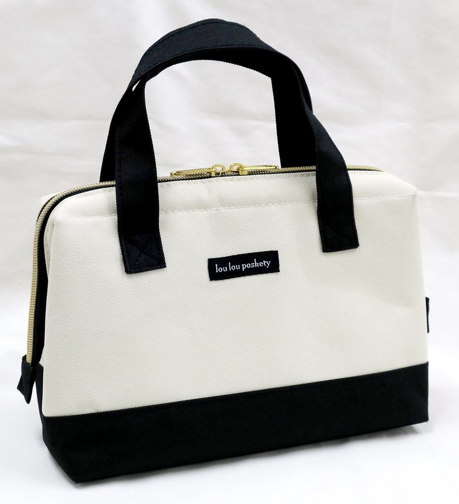 OSK Chat Noir et Blanc Lunch Bag Black (Clasp Type) TB-18