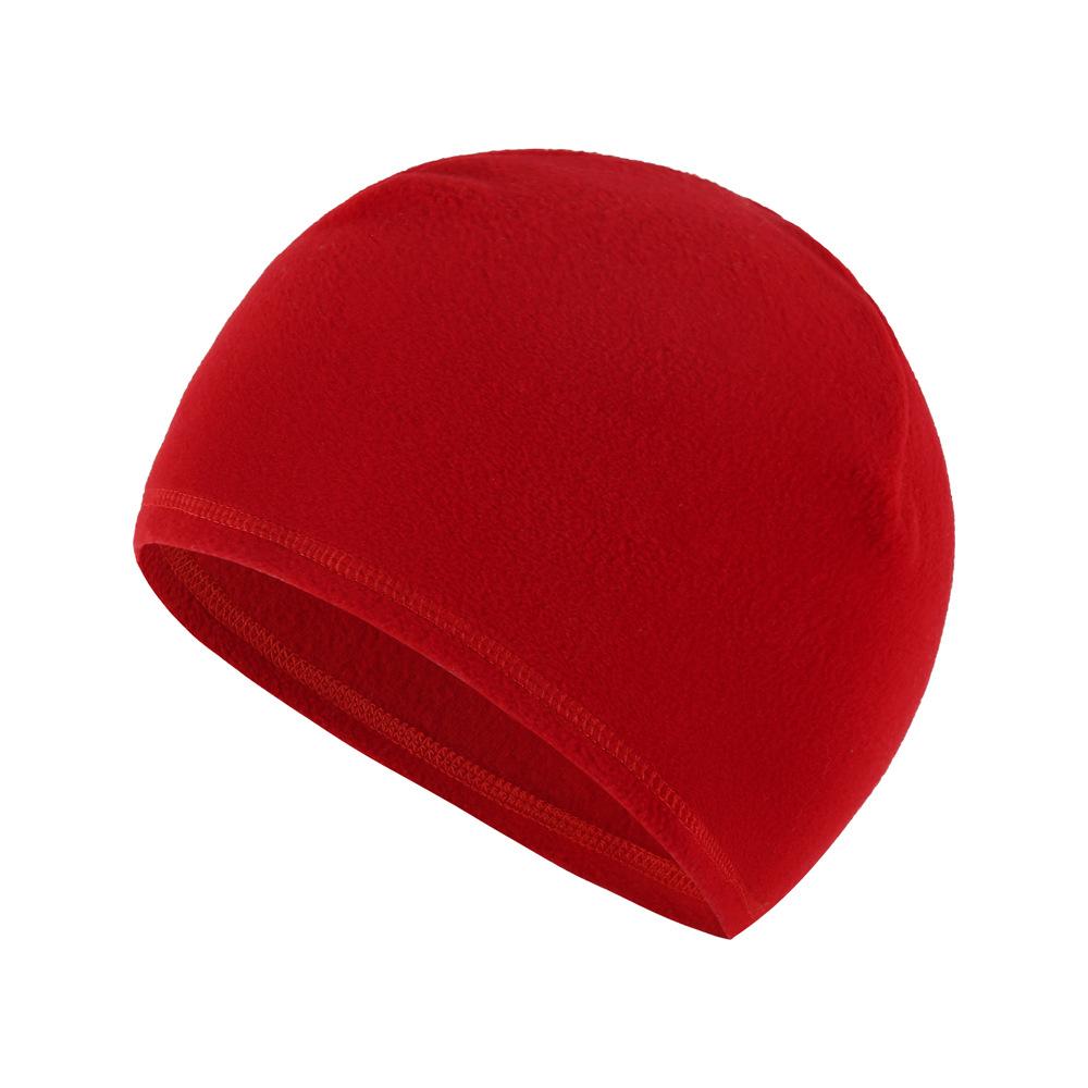 

Polar Fleece Beanie Hat Winter Windproof Warm Hat Unisex Outdoor Hiking Accessories Anti-Static Helmet Inner Skin Cycling Cap красный
