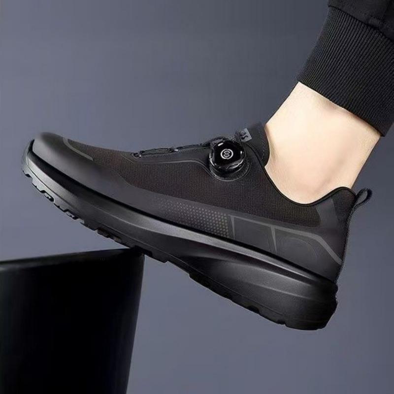 Original Men Rotating-button Driving Sneakers Platform Casual Walking Shoes Outdoor Wear-resistant Running Sports Shoes Plus