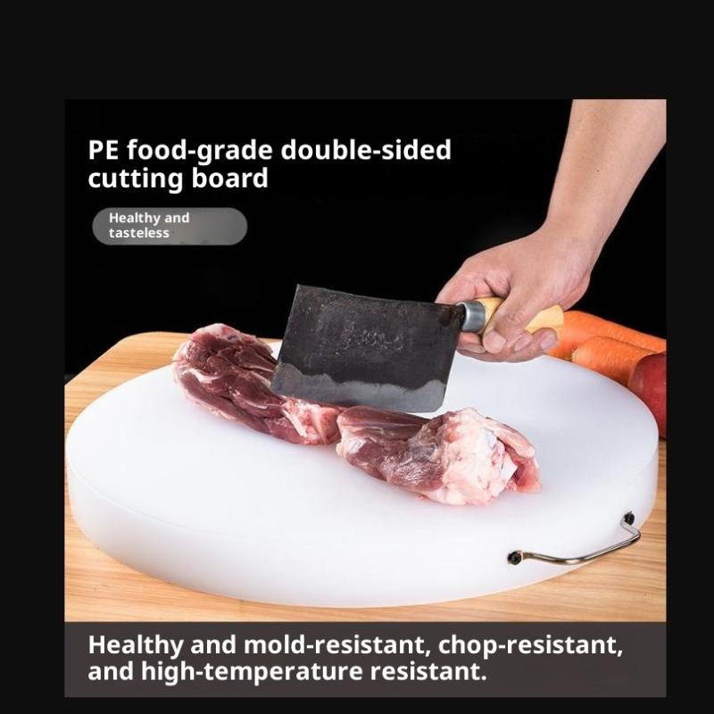 Těžká Silná Krájecí Deska PE 2CM Silná Plastová Krájecí Deska Protiskluzová Kuchyňská Podložka na Krájení