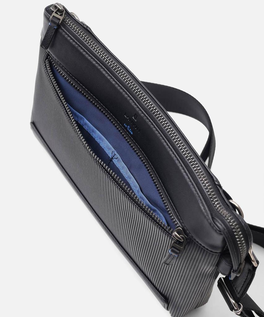 Lanvin en Bleu Men's Bump Shoulder Bag, No. 517121, Black