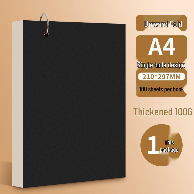 Portable A4 Ring Binder, A6 Detachable Drawing Book, and A5 Tear-off Sketchbook Set.
