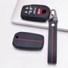 Premium Honeycomb Silikon Smart Nyckelring Nyckelknippa Passar Toyota Sienna Highlander Venza Grand Highlander Reptåligt Skydd Stötsäkert