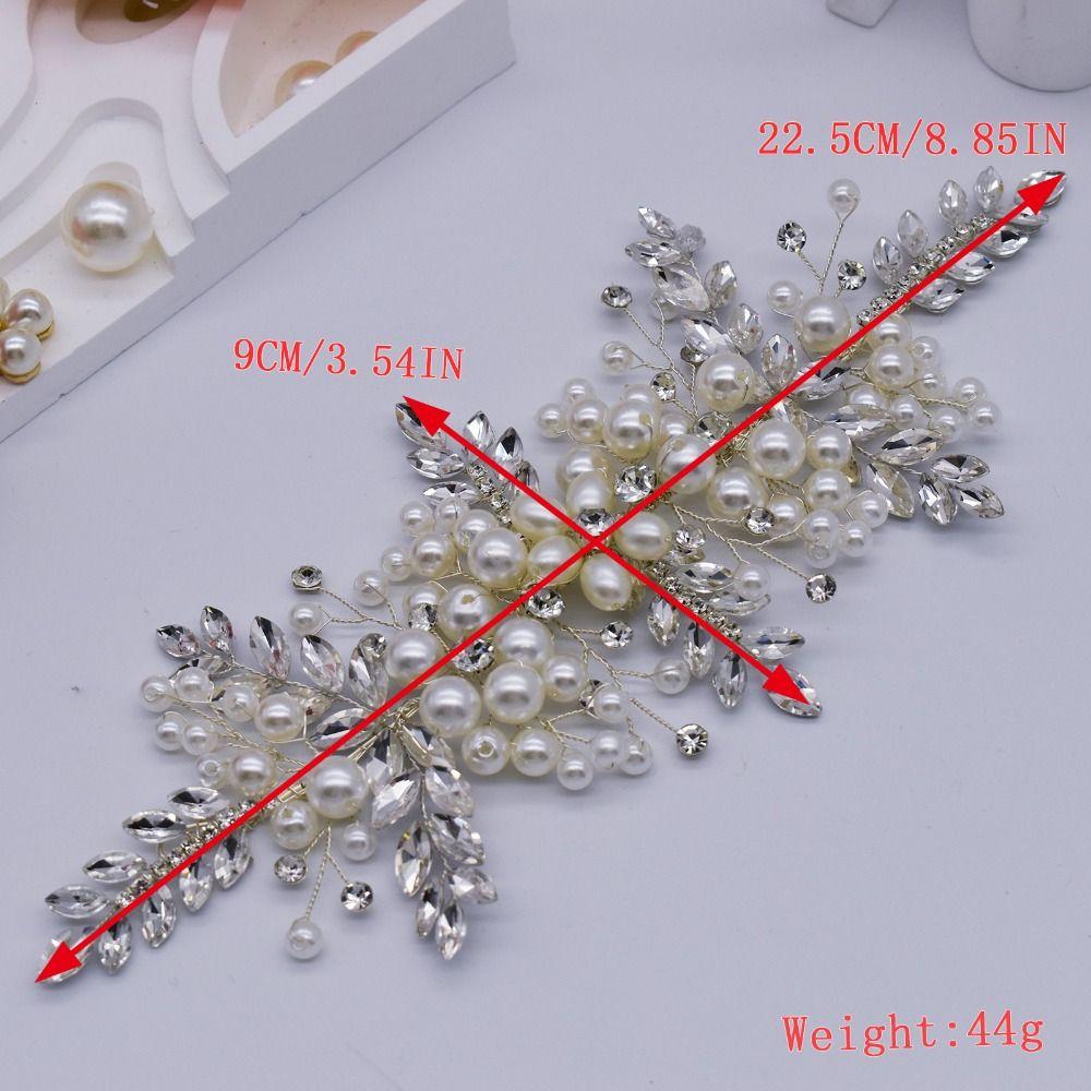 Floral Jewelry Rhinestone Headband Bridal Hair Accessories  Evening Dress Decoration