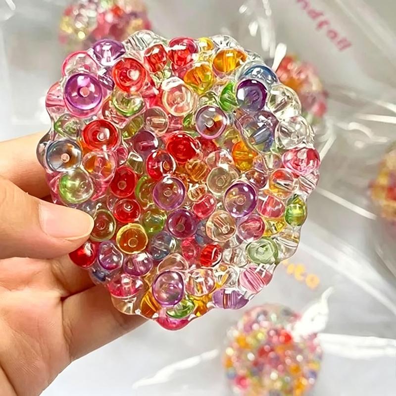 Balls Ice Beads Stress Relief Toy Soft Mochi Fidget Toy Slow Rebound Squeeze Ball For Adults Anxiety Relaxation