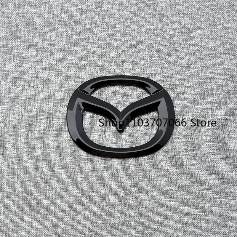 Car Front Grille Badge Trunk Emblem For Mazda 6 Atenza 2017 2018 2019 Glossy black Carbon fiber Head Rear Body Decal Accessories