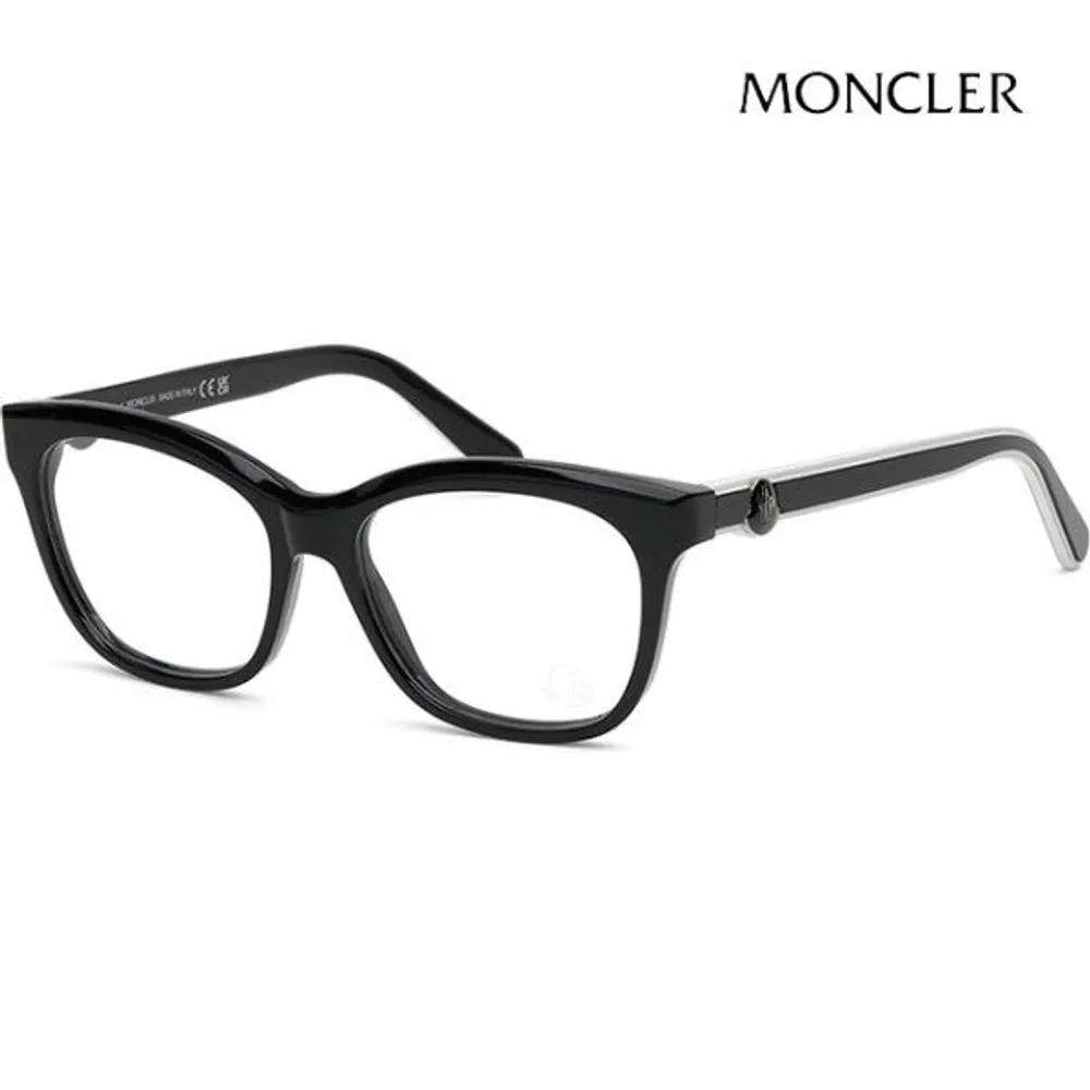Moncler Eyeglass Frames ML5183 001 Black Cat-Eye Fashion Square
